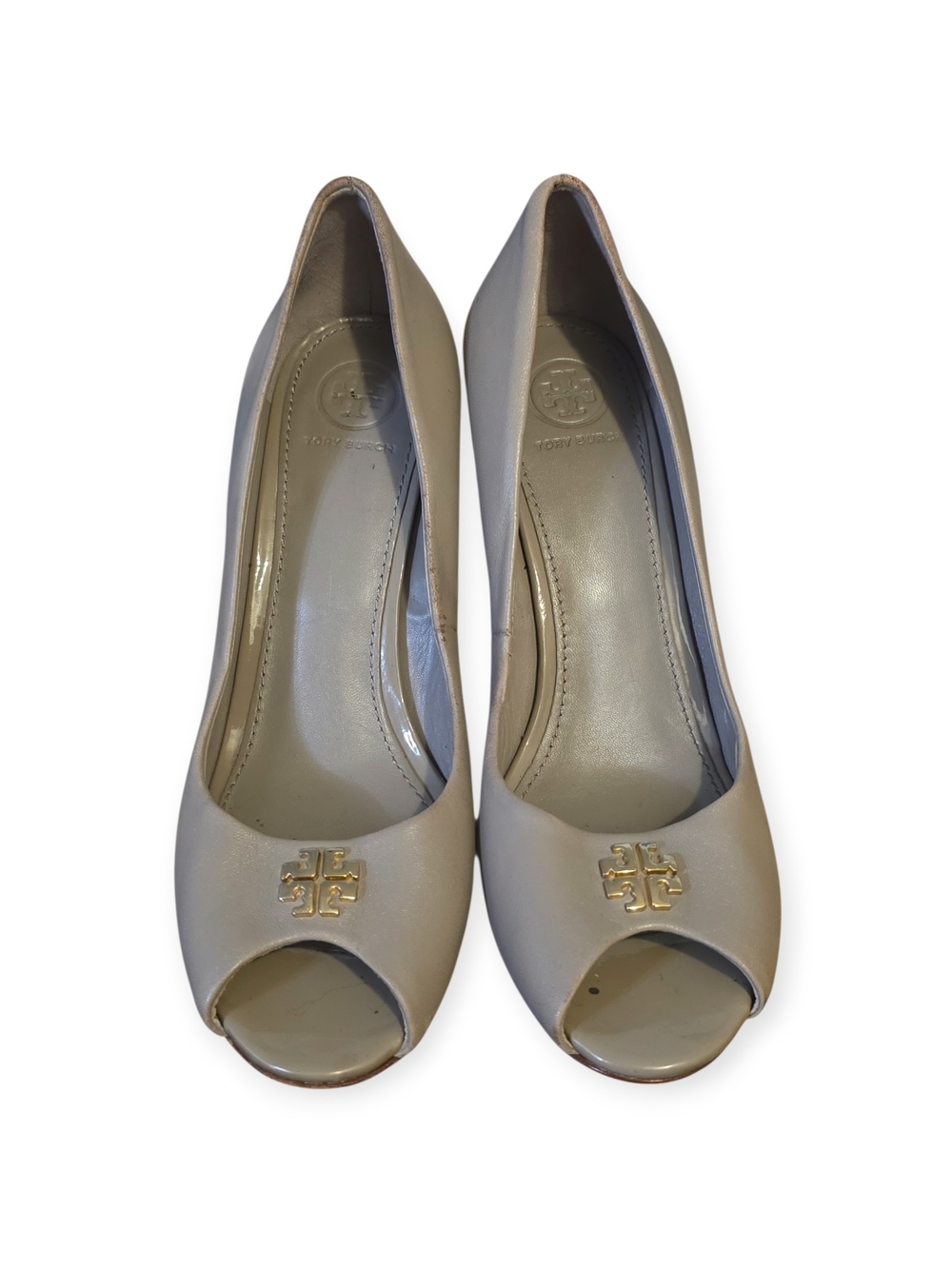 Women's Tory Burch‎ Jolie Peep-toe wedge, size 8.5